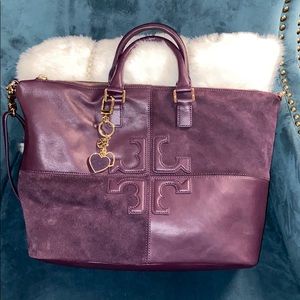Tory Burch purple tote